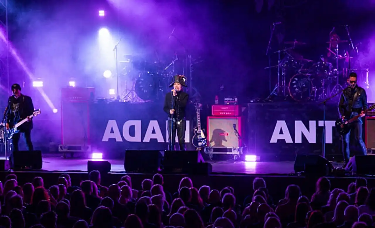 Full Adam Ant band photo via WeShootMusic.com